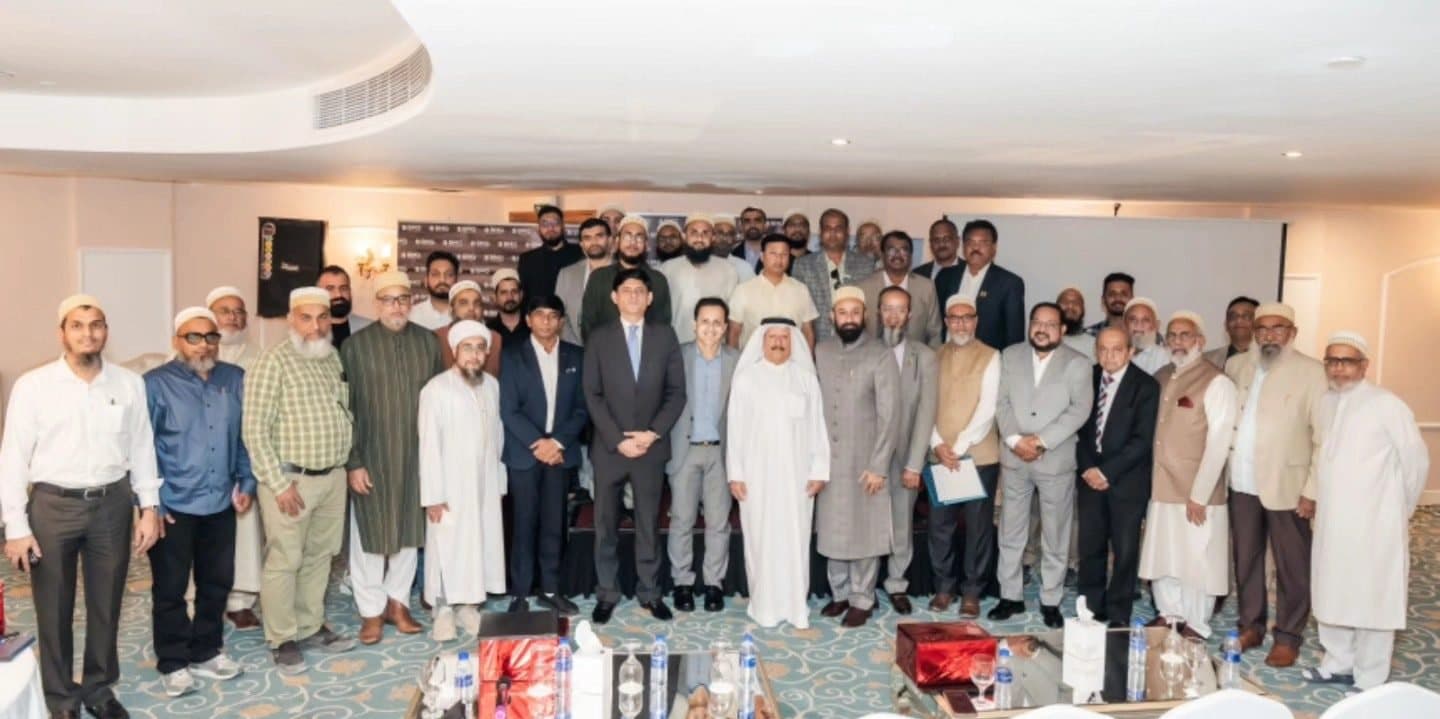 Inter-State Networking Event, Sharjah: Large group of members posing in a hotel ballroom with a patterned carpet