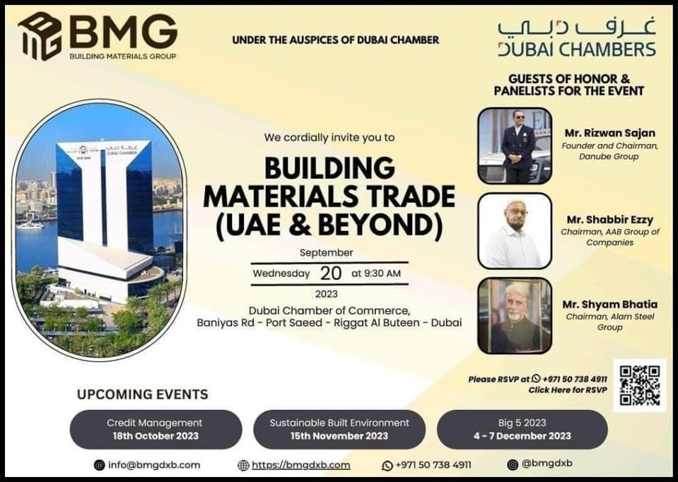 Building Materials Trade (UAE & Beyond): BMG Launch invitation