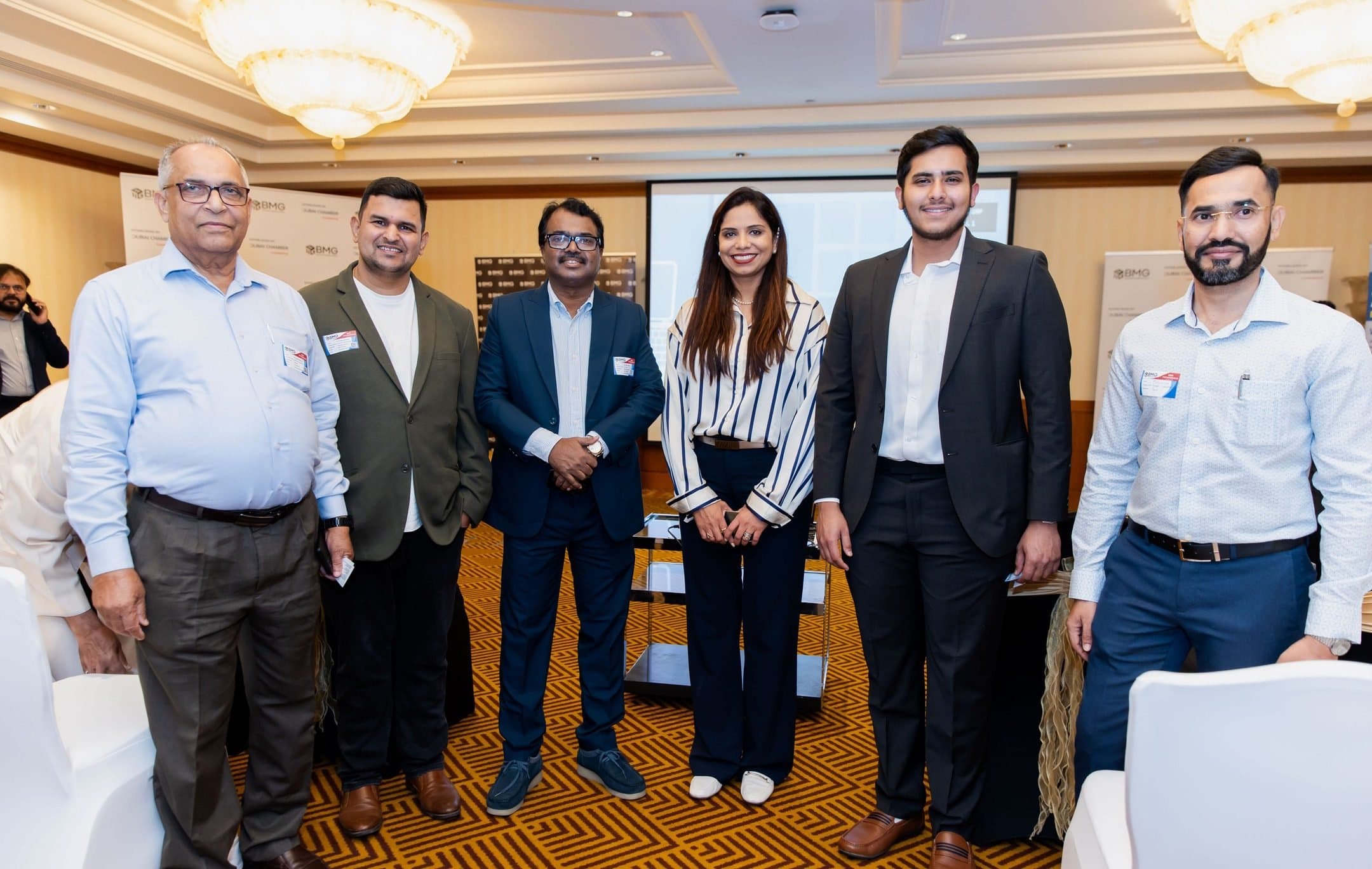 BMG members at an event