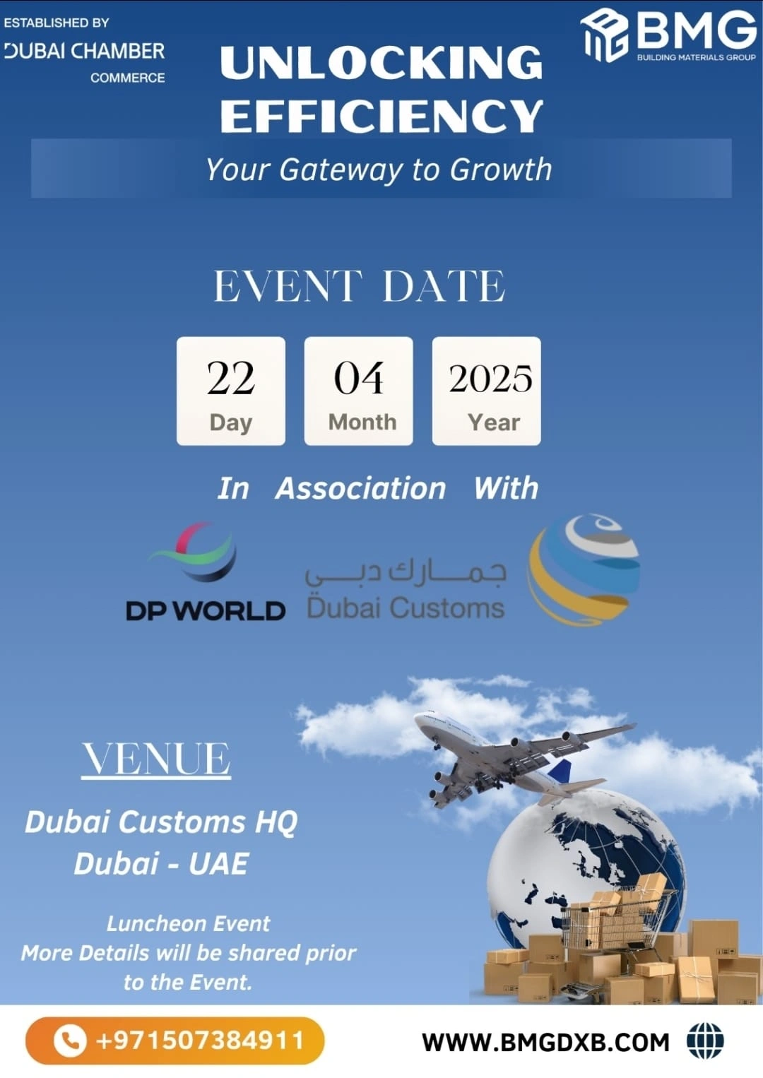 UNLOCKING EFFICIENCY – YOUR GATEWAY TO GROWTH IN ASSOCIATION WITH DP WORLD & DUBAI CUSTOMS